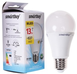 Лампа светодиодная Smartbuy SBL-A60-13-30K-E27-A