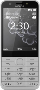 Мобильный телефон Nokia 230 Dual Sim White Silver