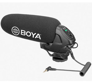 Микрофон накамерный Boya BY-BM3030 пушка для фото и видеокамер, диктофонов с 3.5мм разъемом