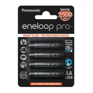 Аккумулятор PANASONIC Eneloop Pro AA 2550 4BP (BK-3HCDE/4BT) (4шт)